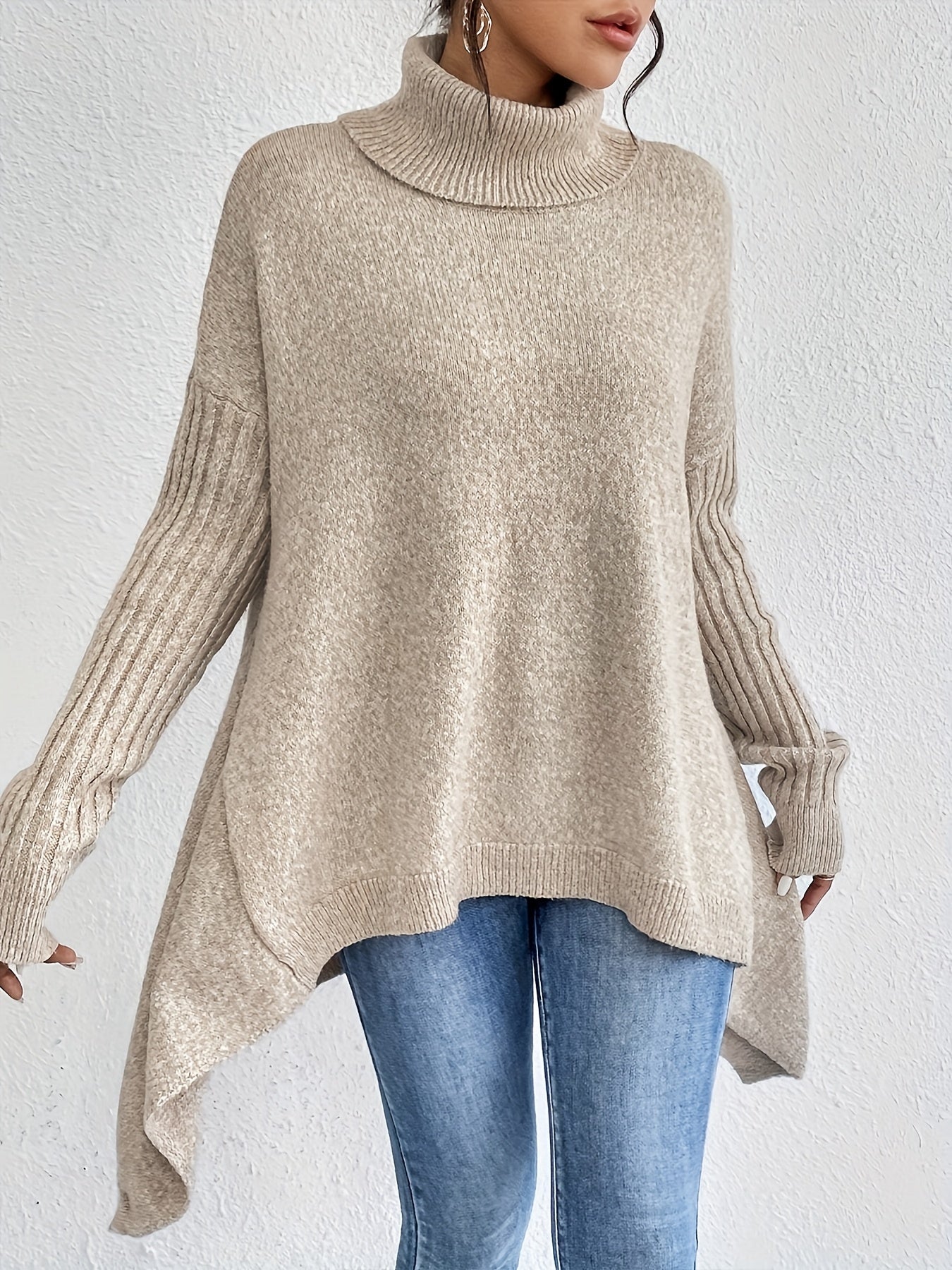 Isla - Cozy Turtleneck Oversized Sweater