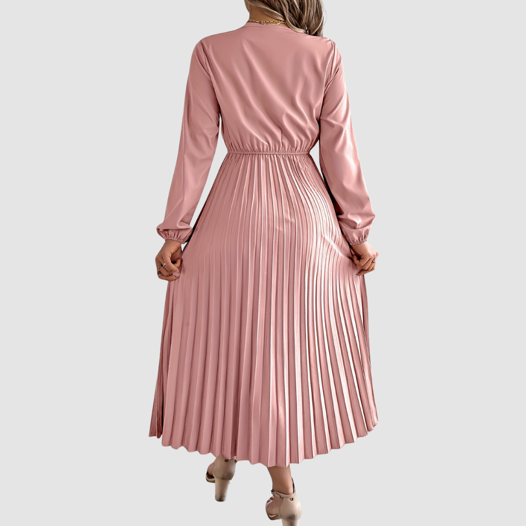 Rosalind Quinn - Lace V-Neck A-Line Dress