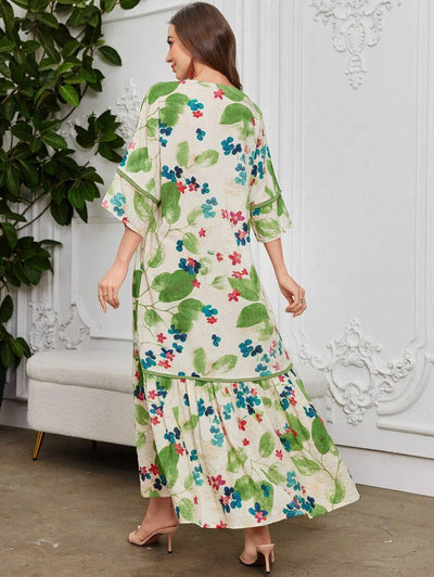 Flora - Floral Print Ruffle Dress