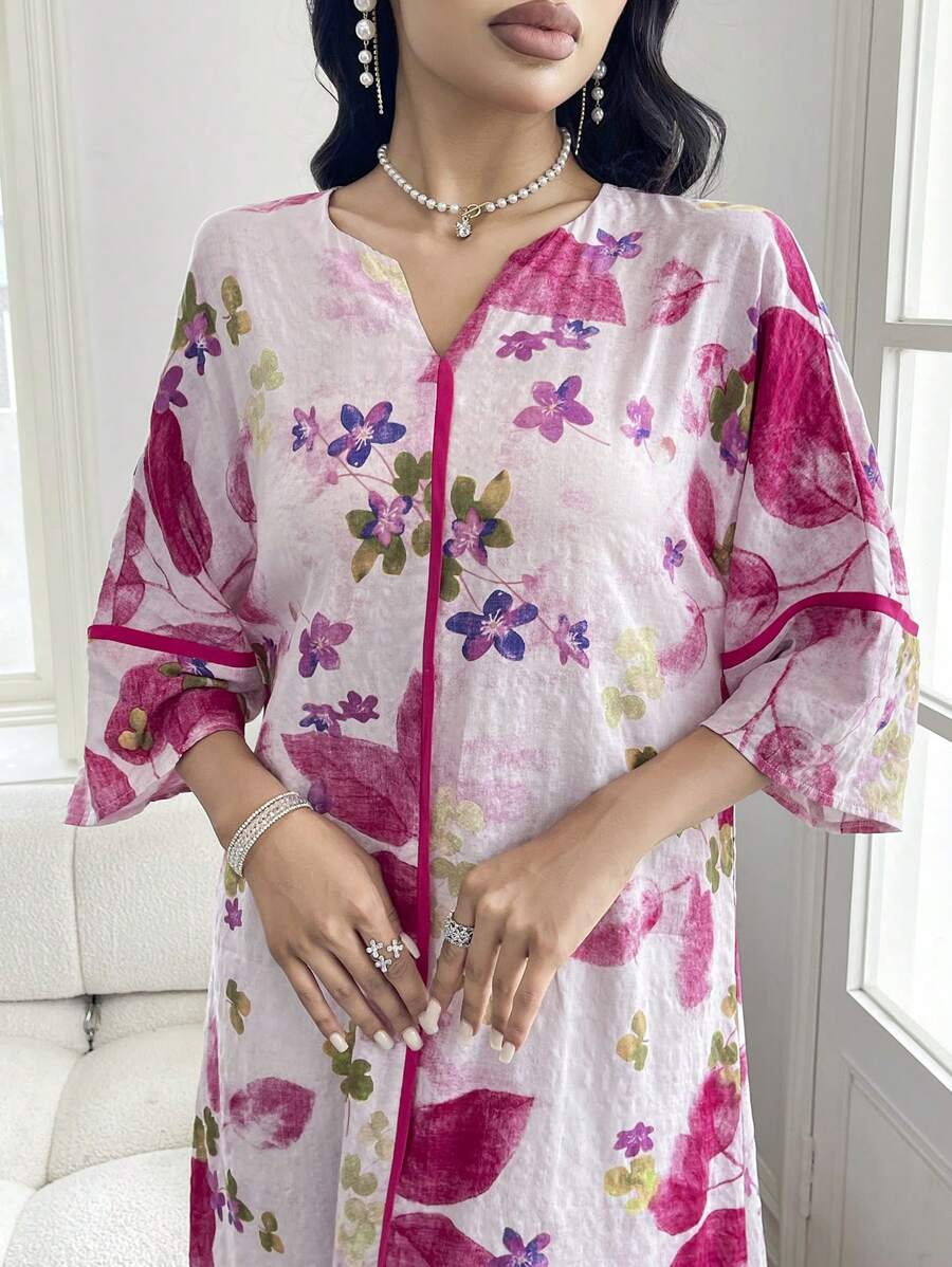 Flora - Floral Print Ruffle Dress