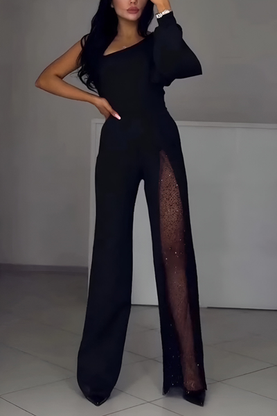 Artemis - Elegant One-Shoulder Jumpsuit