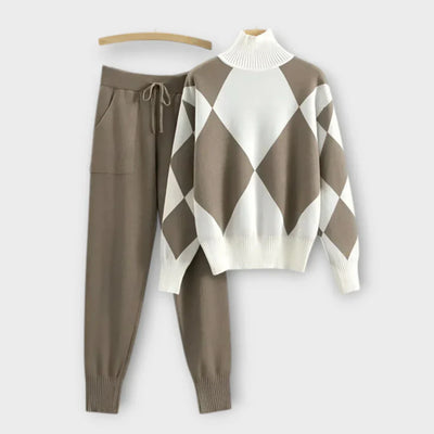 Madison - Argyle Knit Lounge Set