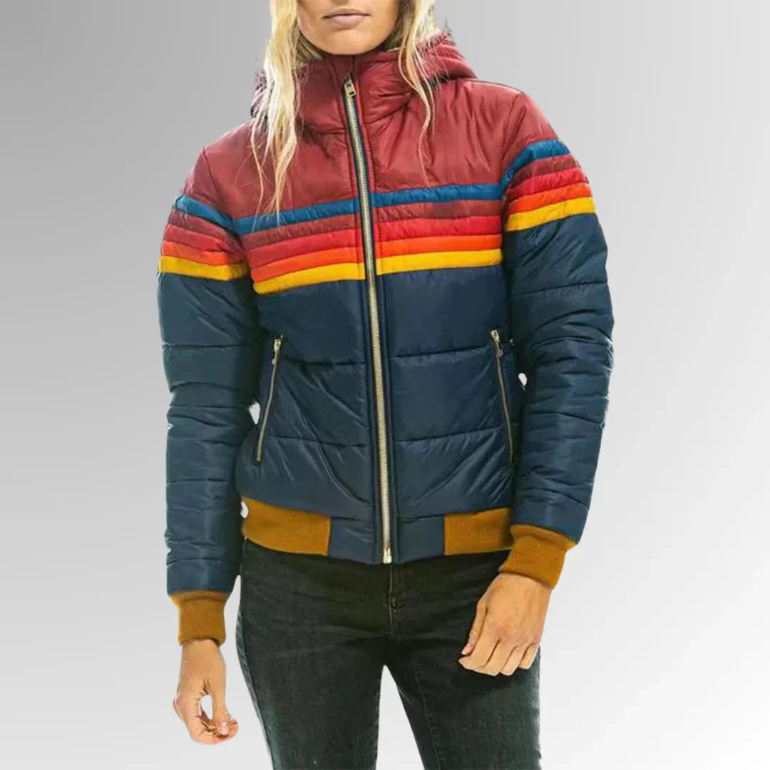 Sierra - Retro Colorblock Winter Jacket