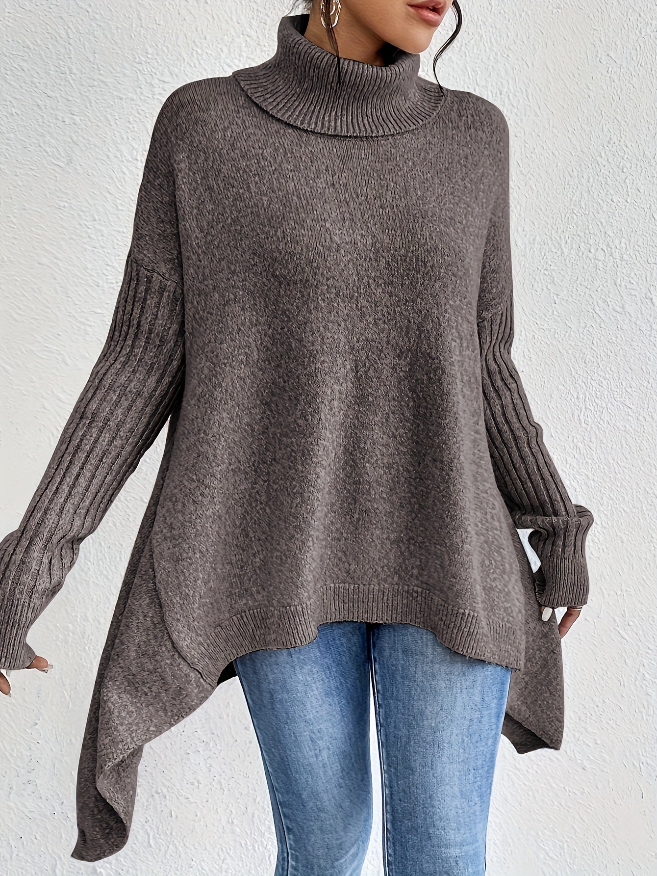 Isla - Cozy Turtleneck Oversized Sweater