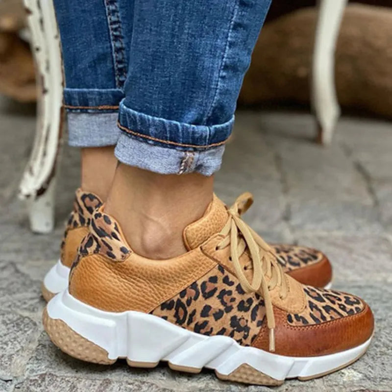 Ember - Comfortable Leopard Sneakers