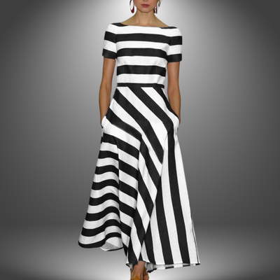 Delora - Light & Fluid Stripe Dress