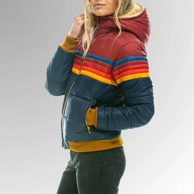 Sierra - Retro Colorblock Winter Jacket