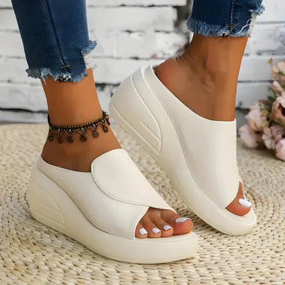 Eliza - Slip-On Wedge Sandals