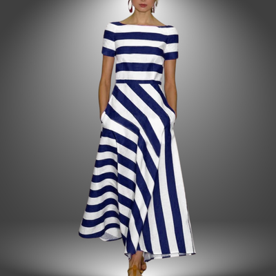 Delora - Light & Fluid Stripe Dress