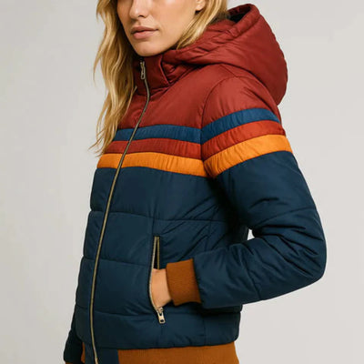 Sierra - Retro Colorblock Winter Jacket