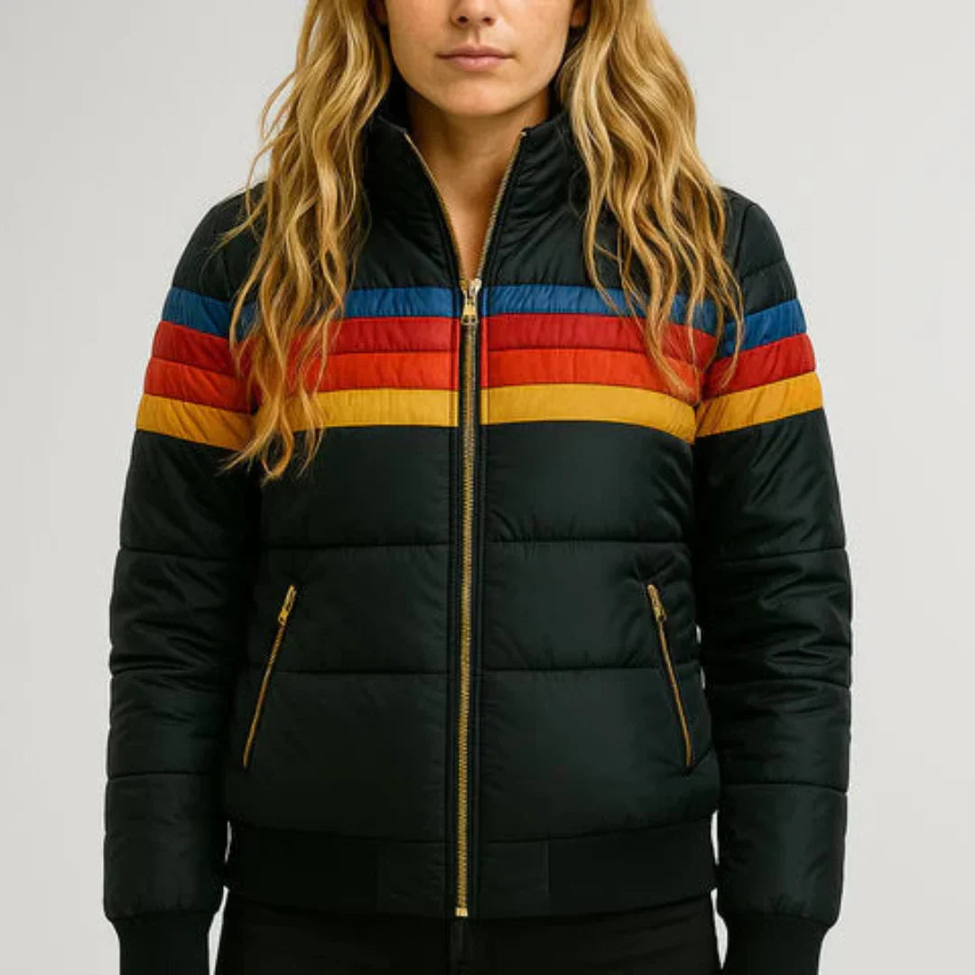 Sierra - Retro Colorblock Winter Jacket