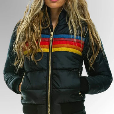 Sierra - Retro Colorblock Winter Jacket