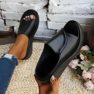 Eliza - Slip-On Wedge Sandals
