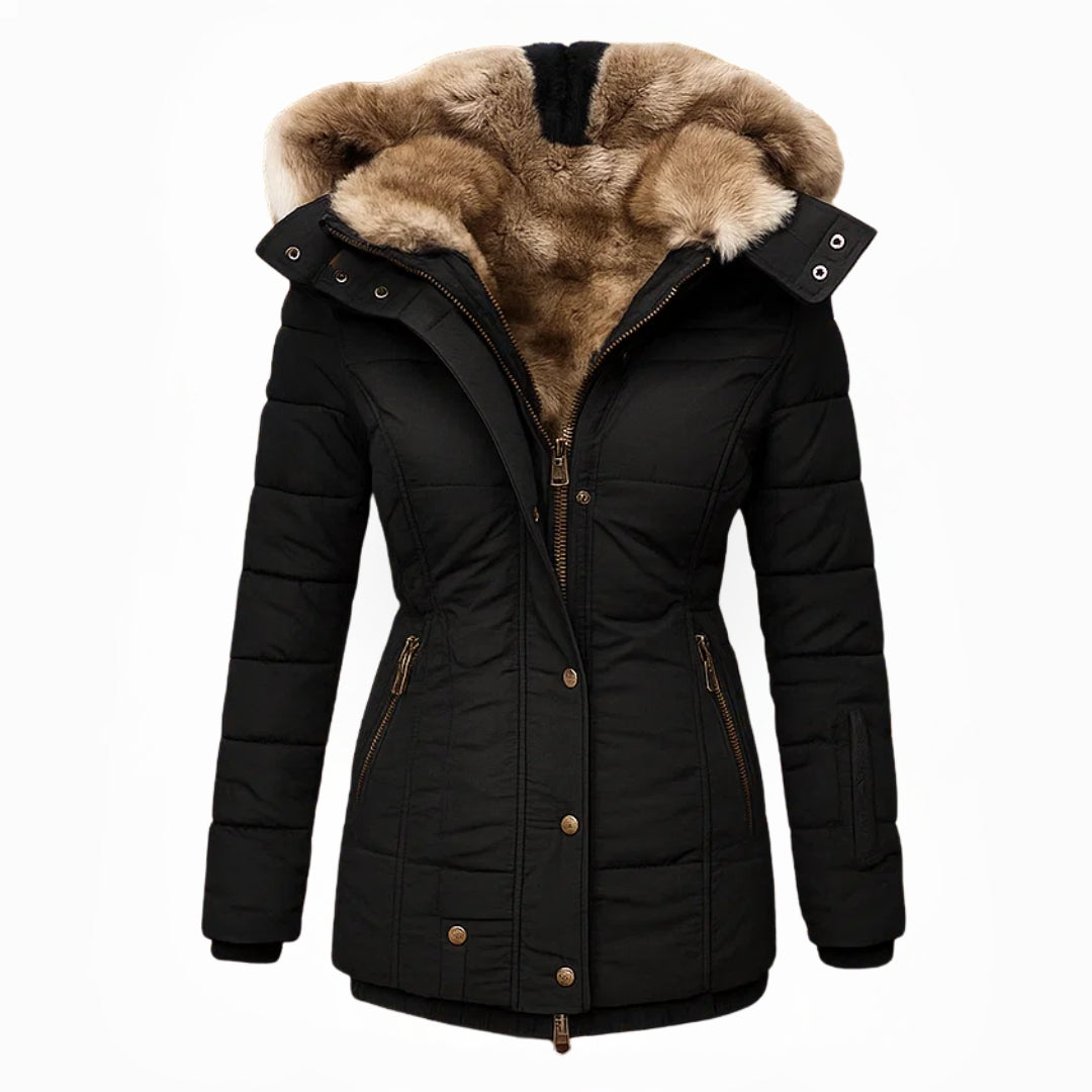 Anna – Luxe Winter Fur Hood Parka