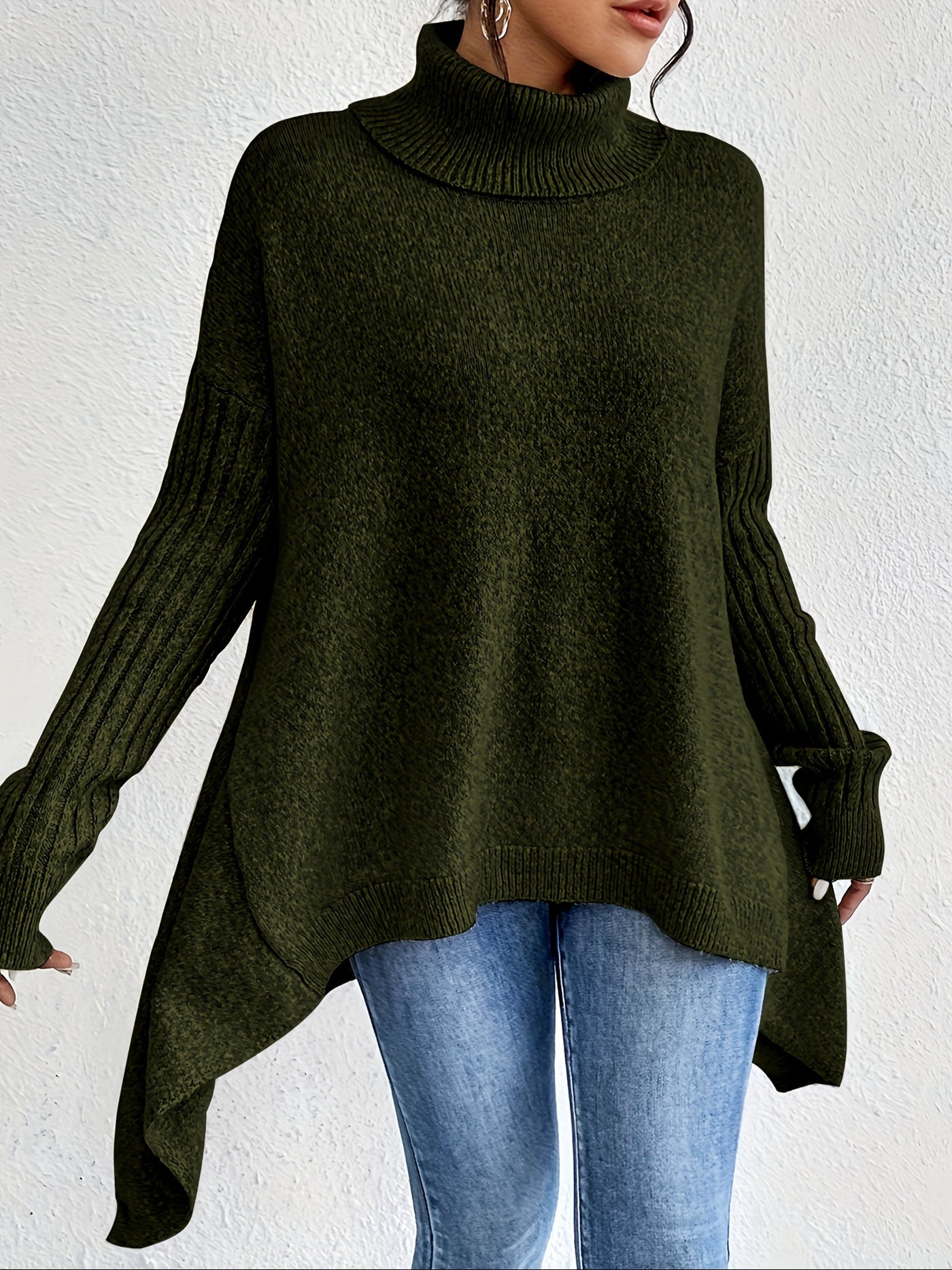 Isla - Cozy Turtleneck Oversized Sweater