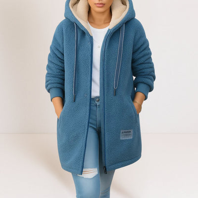 Lisa - Cozy Longline Hooded Jacket