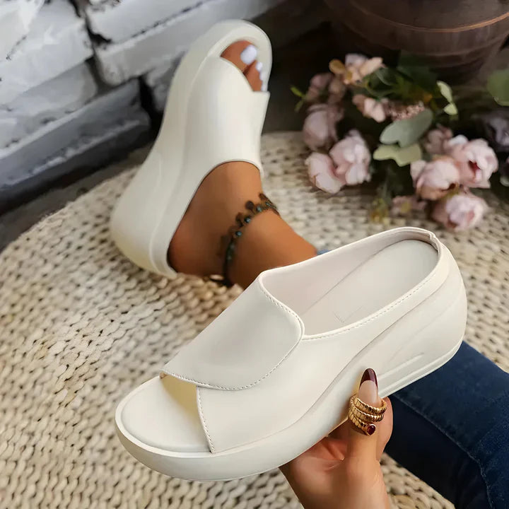 Eliza - Slip-On Wedge Sandals