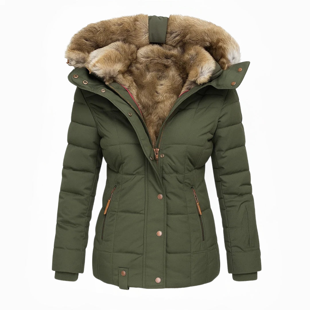 Anna – Luxe Winter Fur Hood Parka