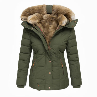 Anna – Luxe Winter Fur Hood Parka