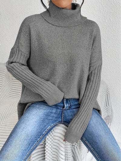 Isla - Cozy Turtleneck Oversized Sweater