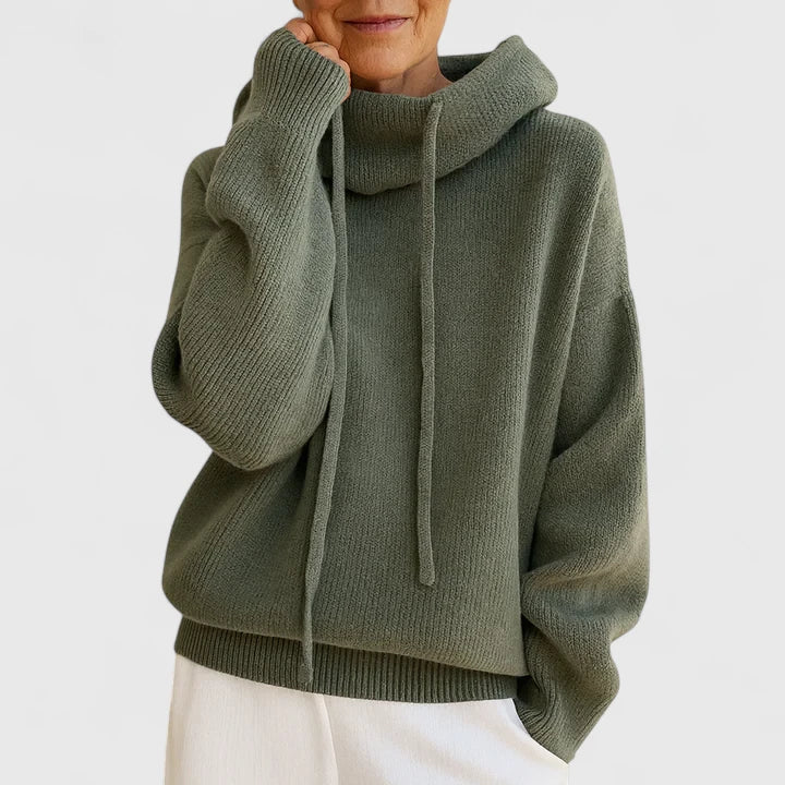 Marie - Cozy Knit Hoodie