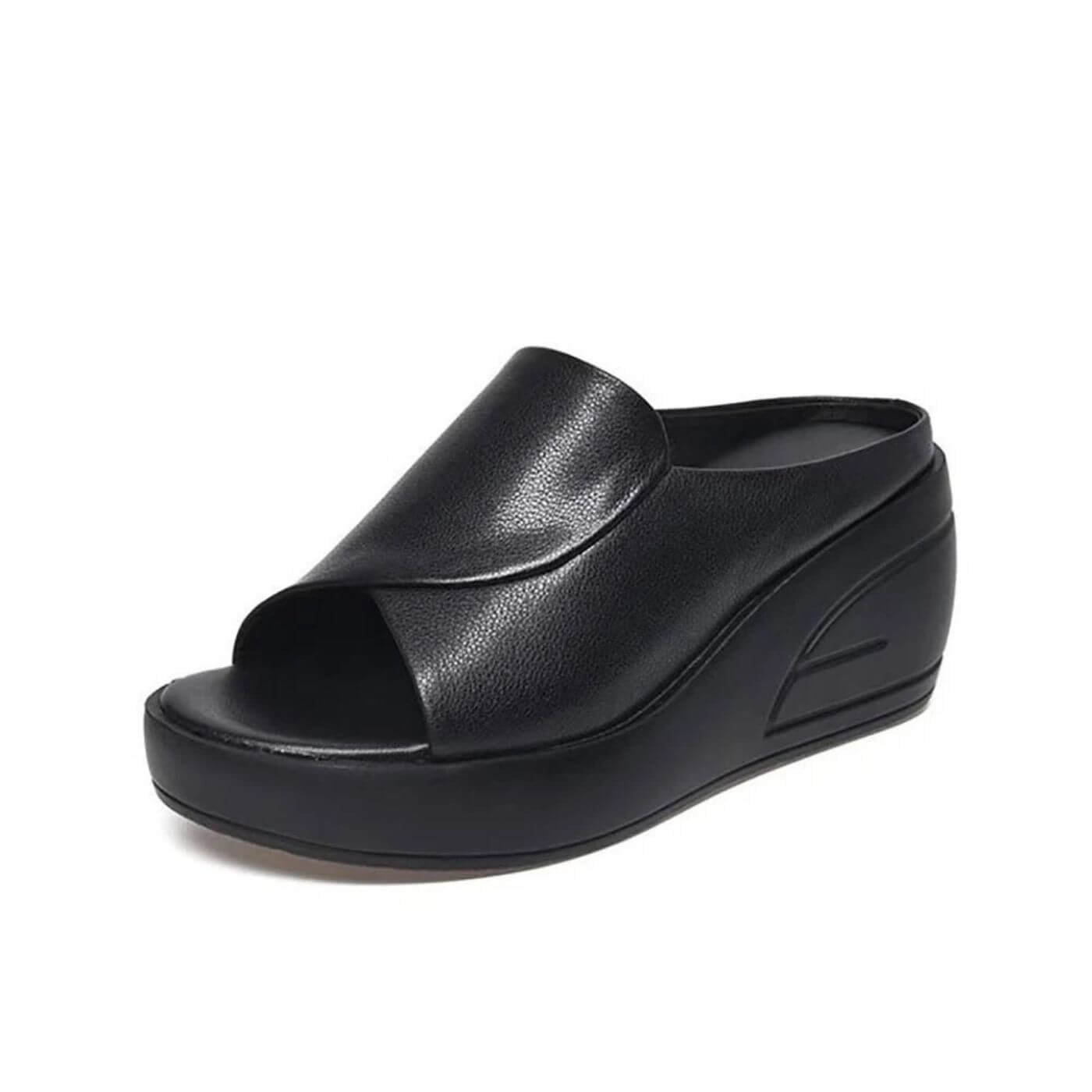 Eliza - Slip-On Wedge Sandals