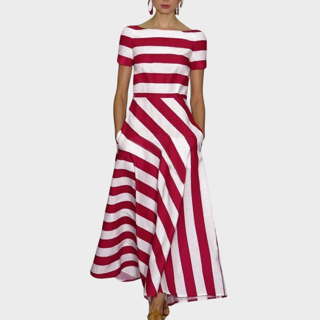 Delora - Light & Fluid Stripe Dress