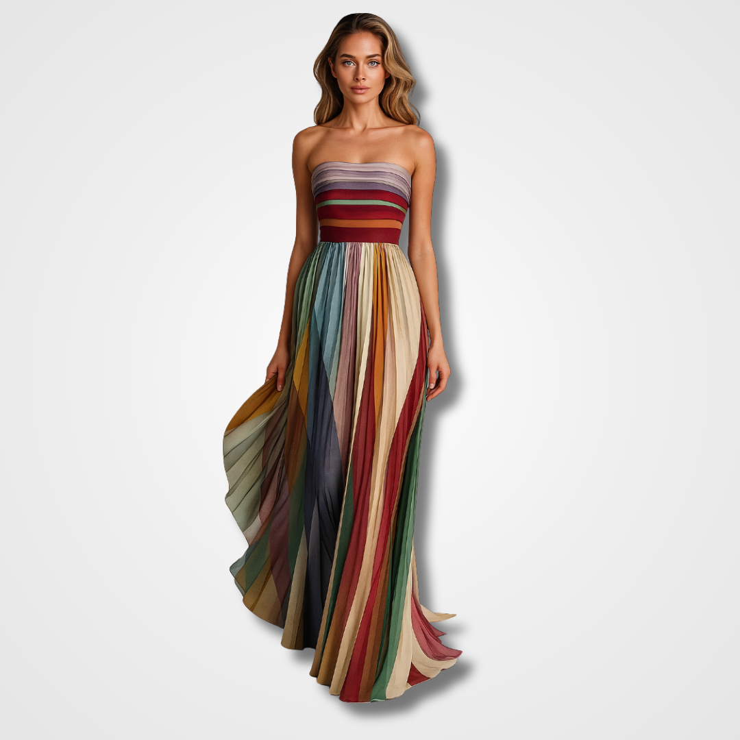 Isola - Chic Long Dress With Elegant Details