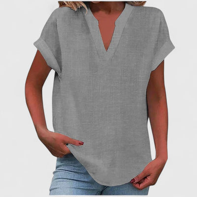 Xavinah | Comfortable V-Neck Blouse