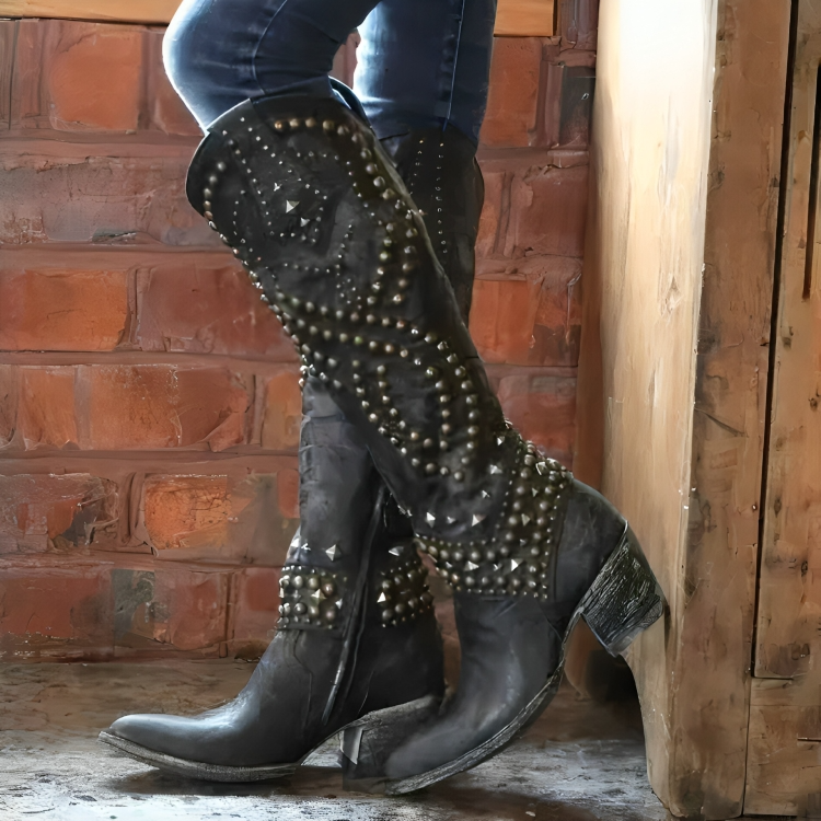 Nancy & Ruth | Western Knee-High Boots