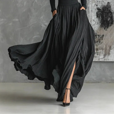 Cerynn - High Waist Maxi Skirt Plus Shirt
