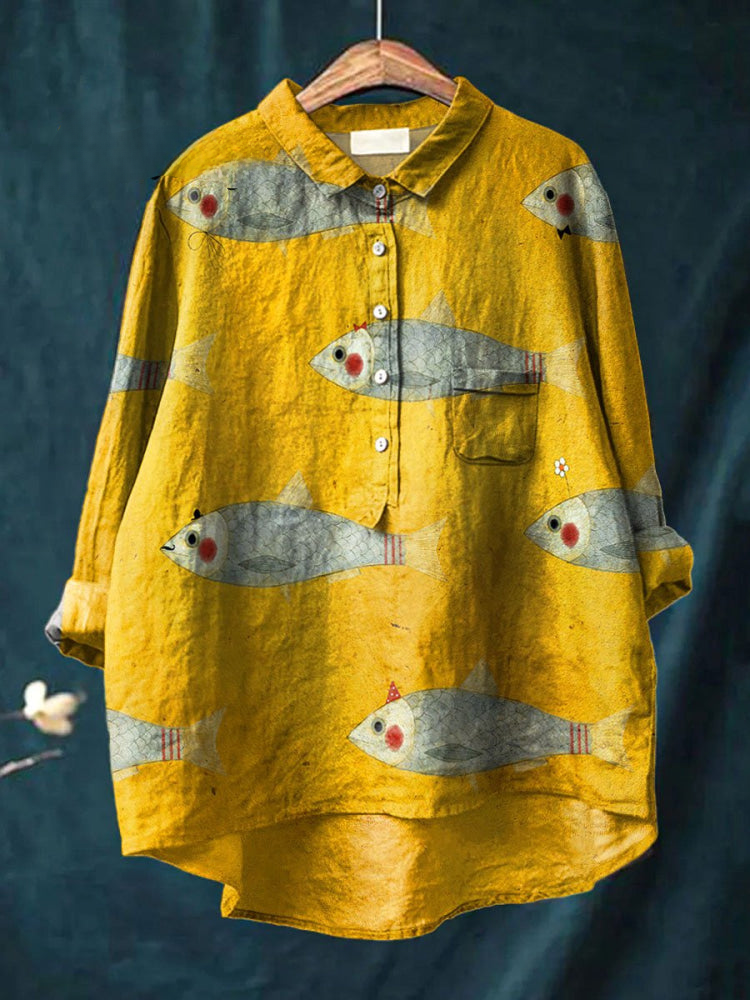 Sylvie - Golden Sea Shirt