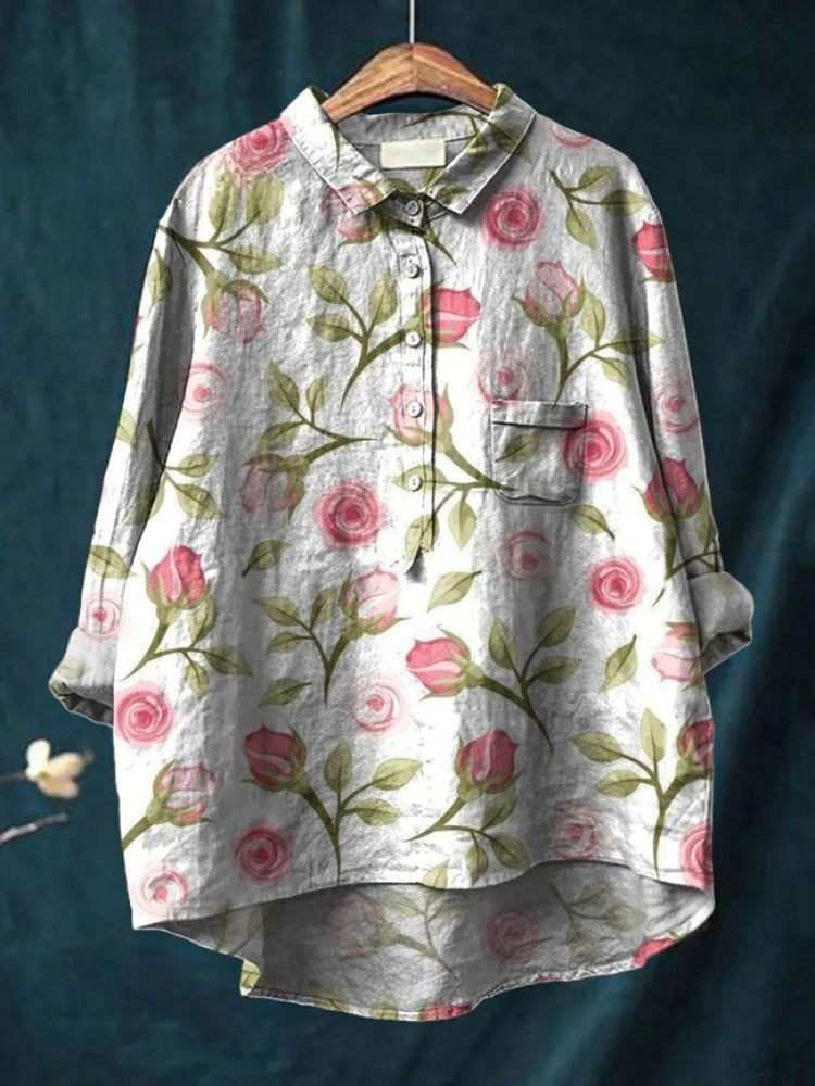 Rosalie - Blush Garden Shirt