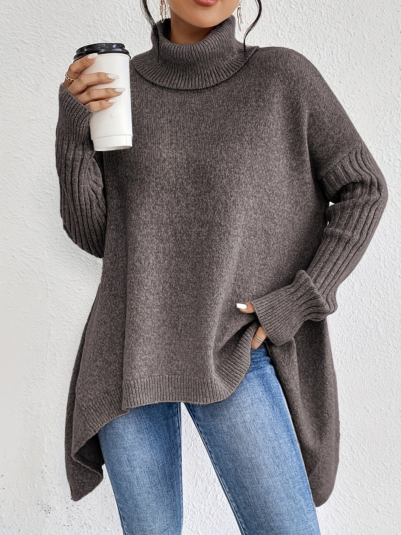 Isla - Cozy Turtleneck Oversized Sweater
