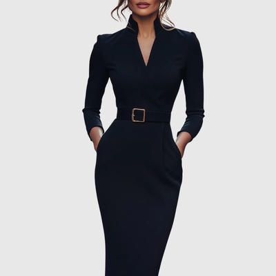Claribel - Refined Black Dress