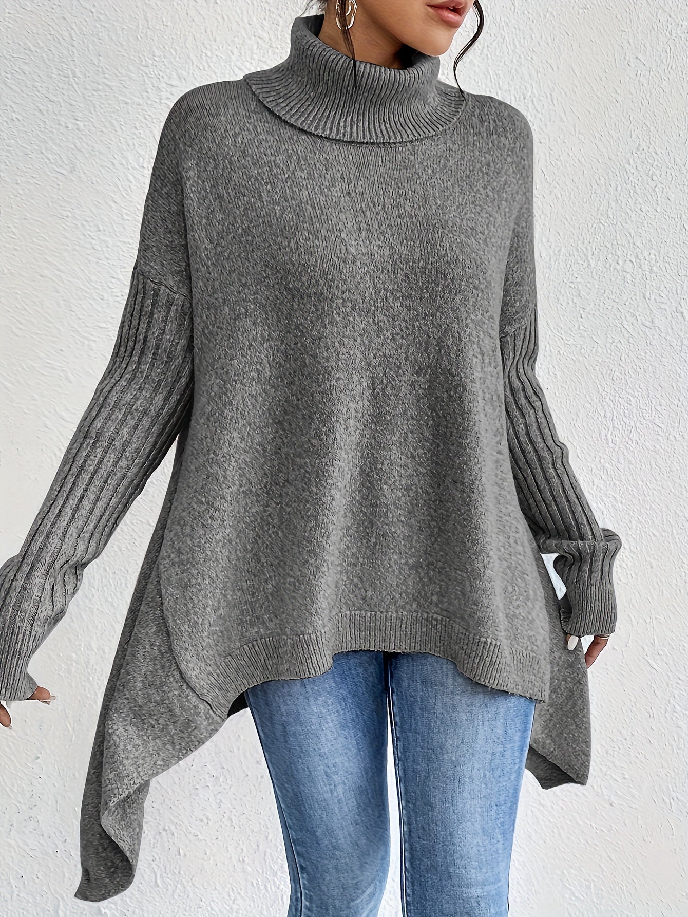 Isla - Cozy Turtleneck Oversized Sweater