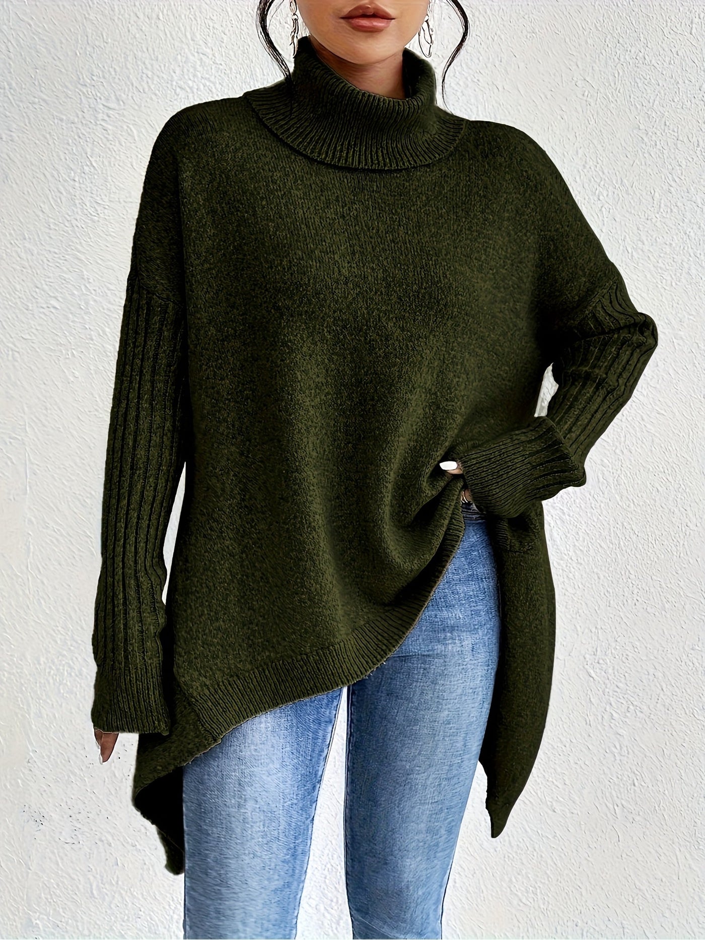 Isla - Cozy Turtleneck Oversized Sweater