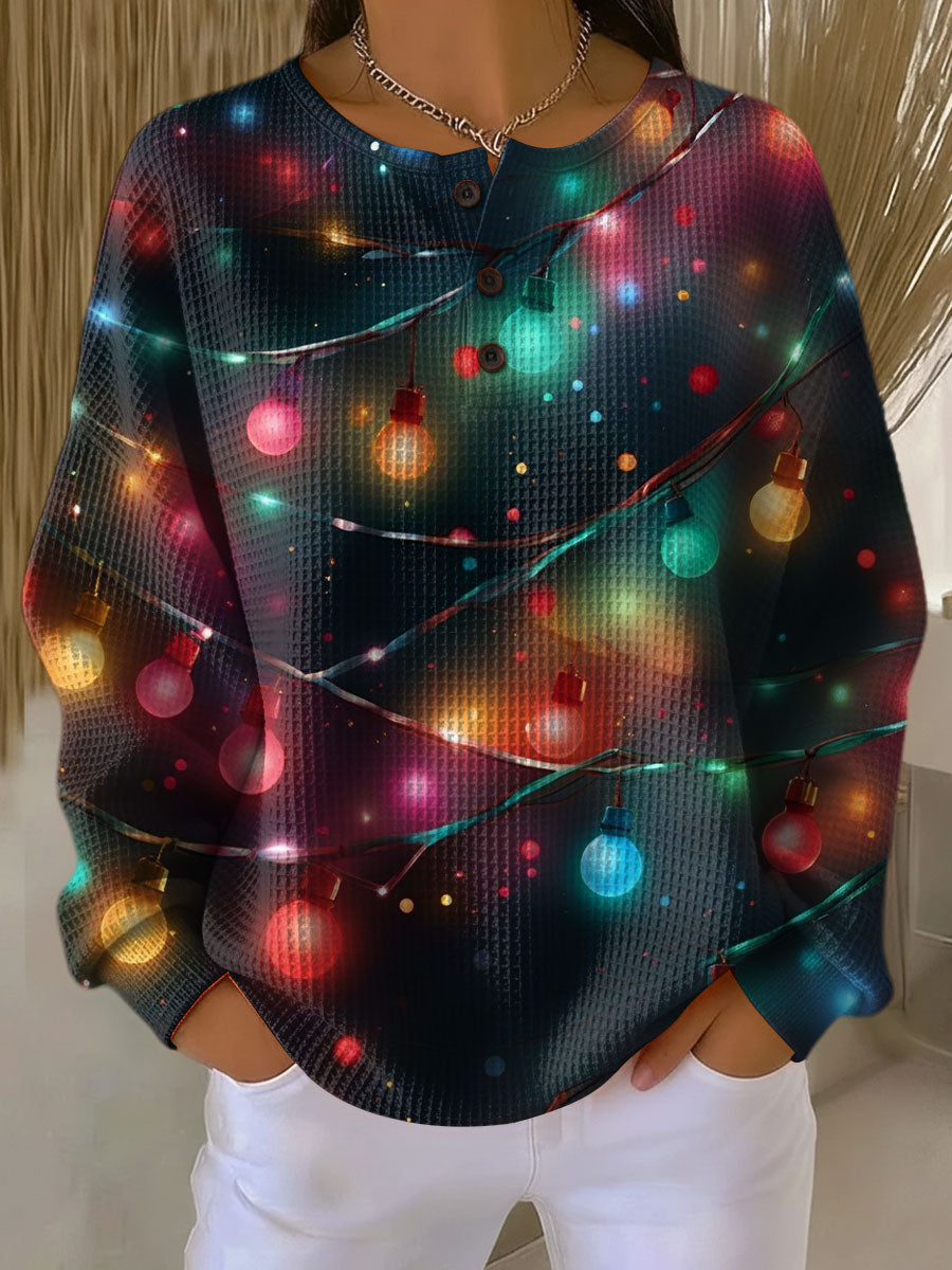Sanna - Christmas Sweater with Lanterns and Coziness
