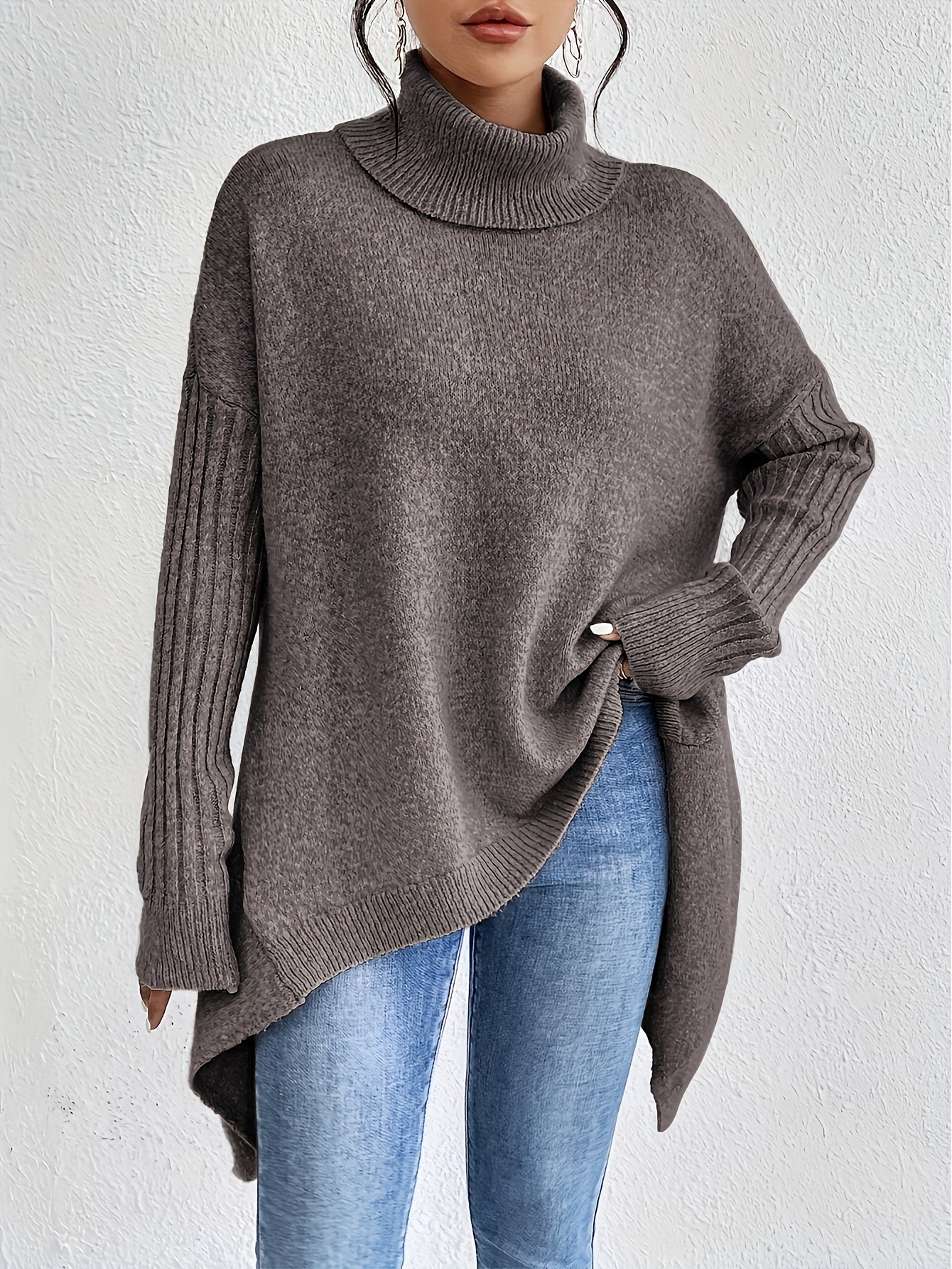 Isla - Cozy Turtleneck Oversized Sweater