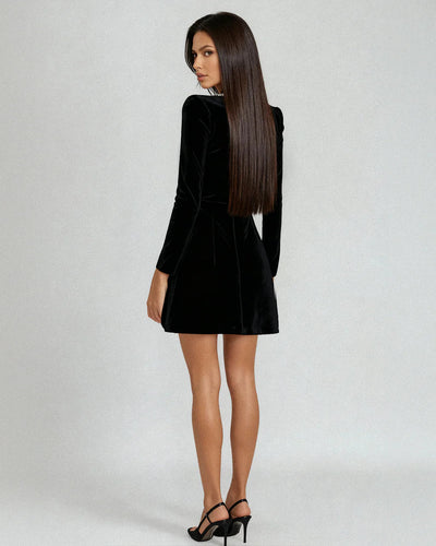 Brooke - Elegant Long Sleeve Mini Dress